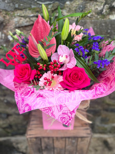 FLORIST CHOICE Valentines  Mixed Floral Bouquet