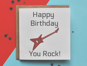 You Rock Birthday Card